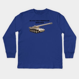 M110A2 Self-propelled 8-inch Howitzer Kids Long Sleeve T-Shirt